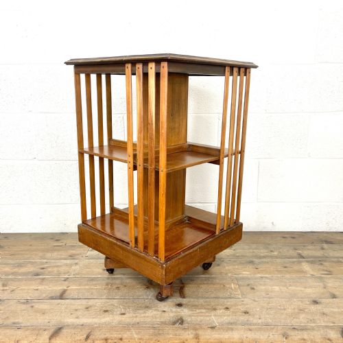 Antique Mahogany Revolving Bookcase