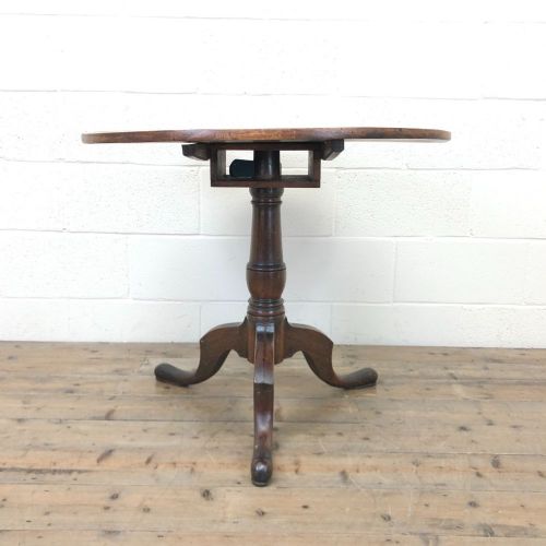 Antique Mahogany Tripod Side Table