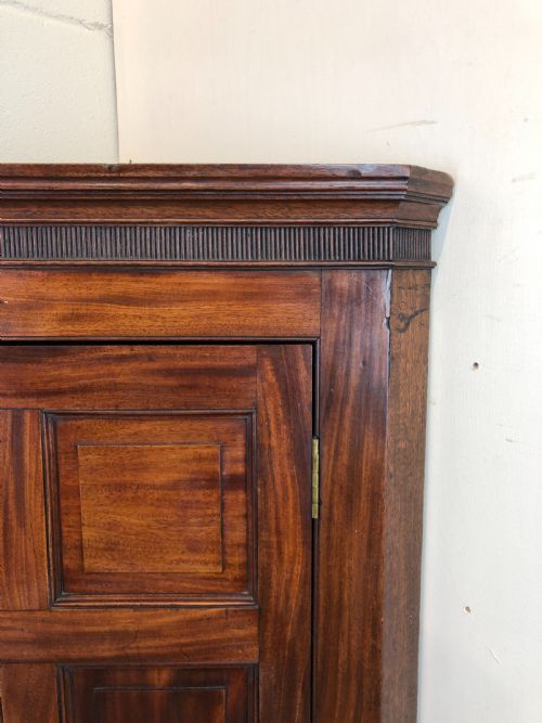 fig 2. Antique Mahogany Wall Hanging Corner Cupboard