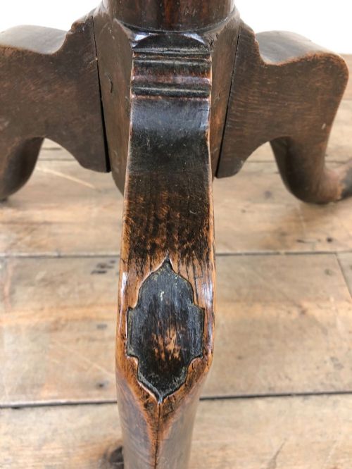 fig 2. Antique Oak Tripod Side Table