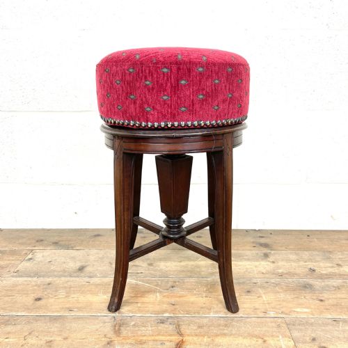 Antique Mahogany Piano Stool