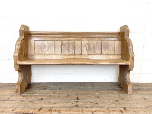 fig 2. Antique Pitch Pine Church Pew