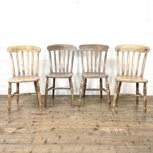 fig 1. Four Similar Antique Kitchen Chairs