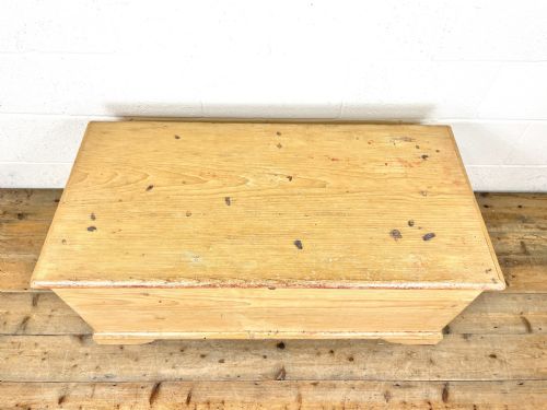 fig 1. Antique Pine Blanket Box