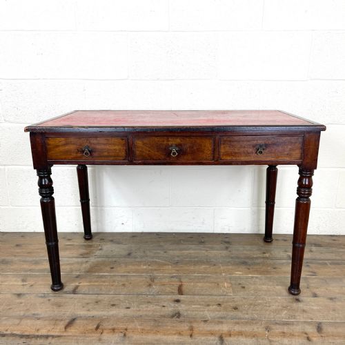 Antique Mahogany Desk with Leather Top