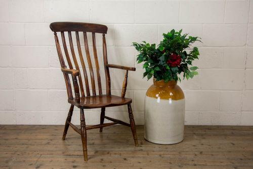 fig 1. Antique Ash Windsor Armchair