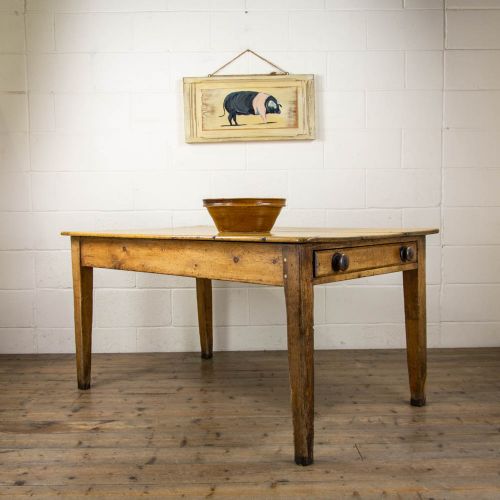 fig 2. Victorian Antique Pine Farmhouse Table