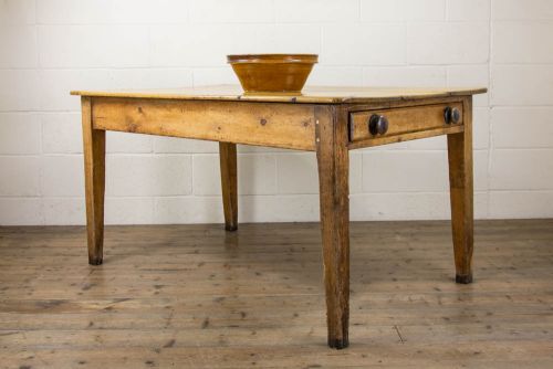 fig 1. Victorian Antique Pine Farmhouse Table