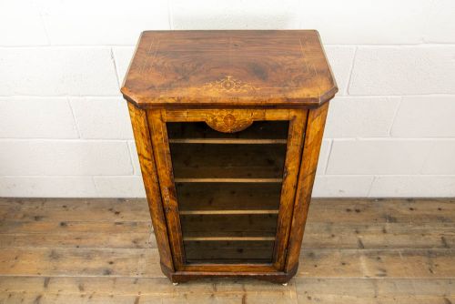 fig 2. Victorian Walnut Glazed Peer Cabinet
