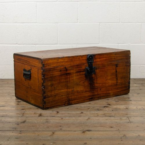 Rustic Antique Camphor Wood Chest