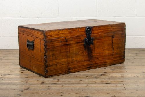 fig 1. Rustic Antique Camphor Wood Chest