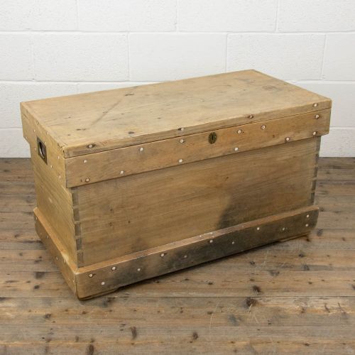 Antique Pine Trunk or Blanket Box