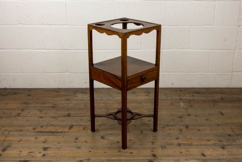 Georgian Mahogany Three Tier Washstand