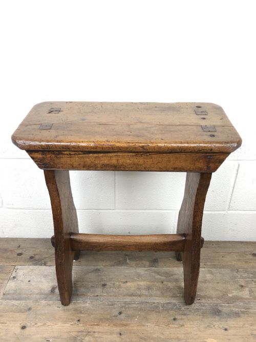 Early 19th Century Antique Welsh Pine Chapel Stool