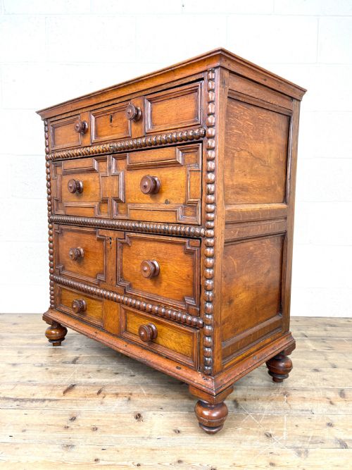 fig 2. Antique Oak Chest of Drawers