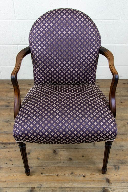 fig 2. Antique Georgian Mahogany Armchair