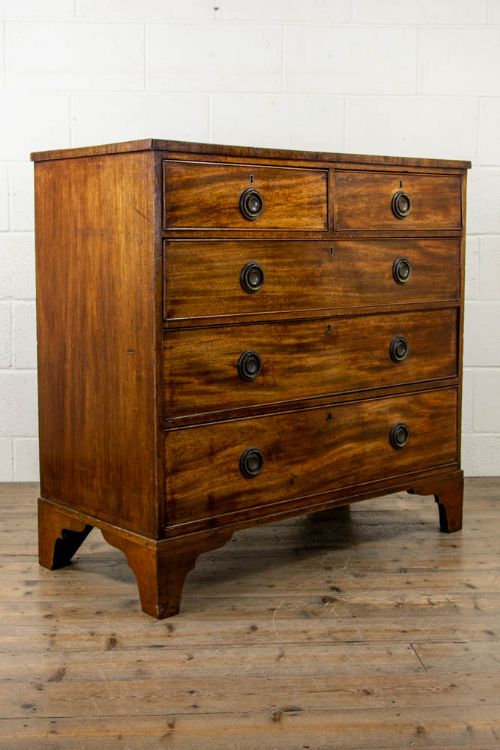 fig 1. Antique Mahogany Chest of Drawers