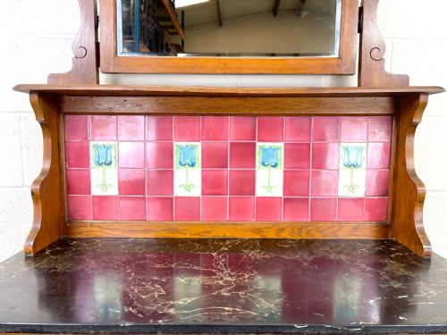 fig 2. Antique Edwardian Washstand Cupboard