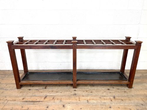 Large Antique Oak Umbrella Stand