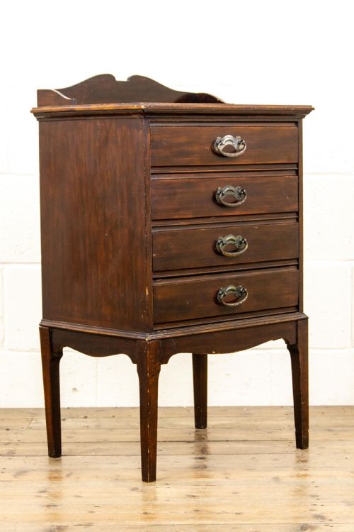 fig 2. Small Edwardian Four Drawer Music Chest
