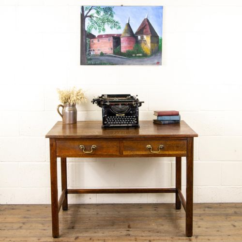 fig 1. Early 20th Century Oak Desk