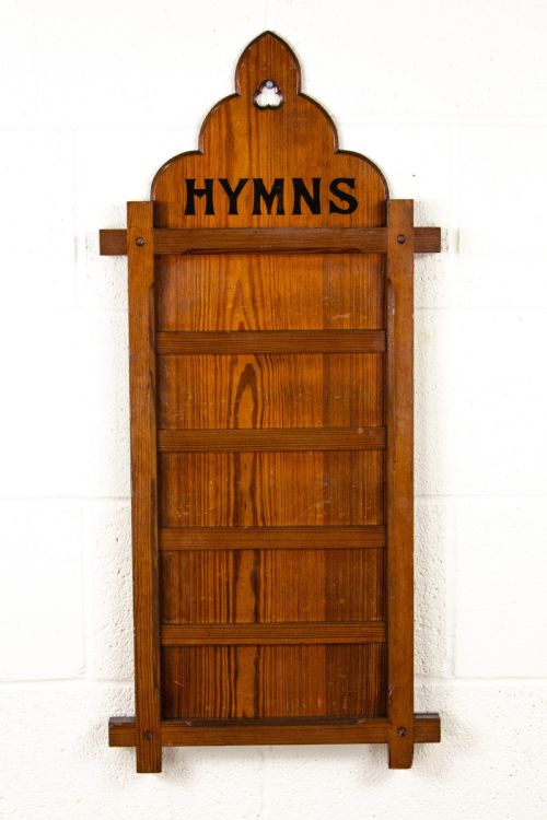 fig 2. Pair of Antique Hymn Boards with Numbers