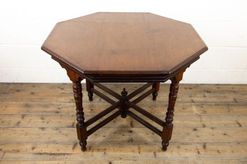 fig 2. Victorian Mahogany Octagonal Centre Table