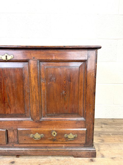 fig 1. Small Antique Georgian Pine Mule Chest