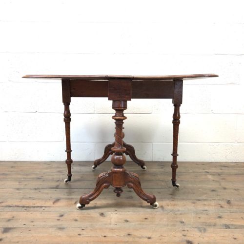 fig 1. Antique Oak Sutherland Side Table