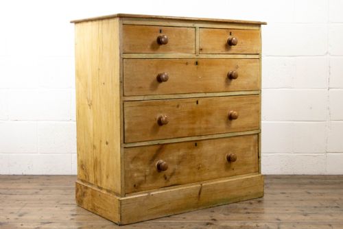 fig 2. Antique Pine Chest of Drawers
