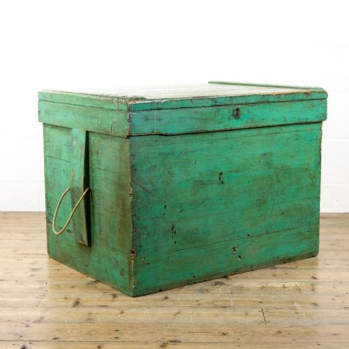 Antique Painted Captain’s Sea Chest