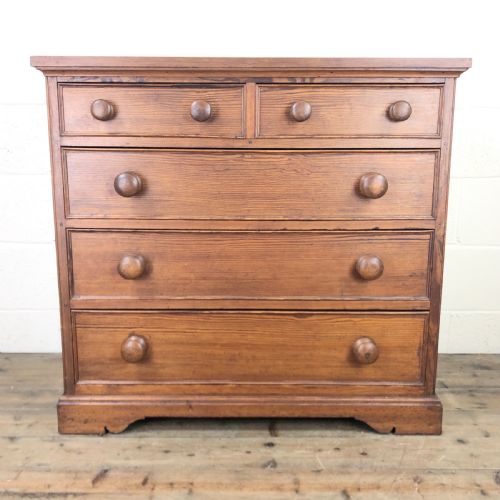 Antique Pitch Pine Chest of Drawers