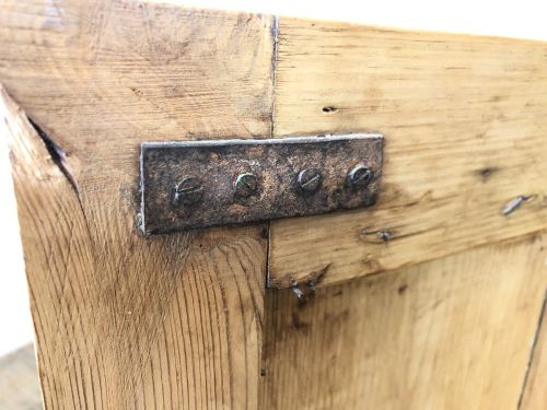 fig 2. Rustic Pine Twin Pedestal Sideboard