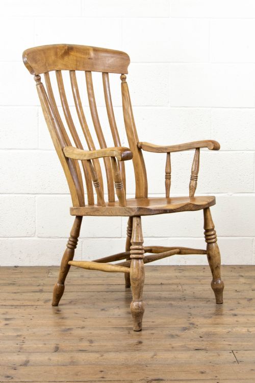 fig 2. Antique Farmhouse Kitchen Armchair