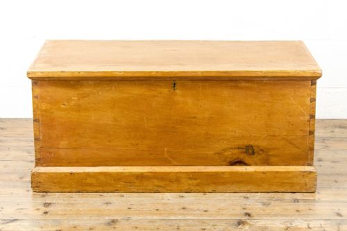 fig 2. Antique Pine Trunk or Blanket Box