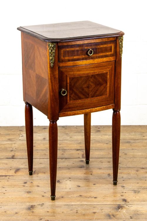 fig 2. Antique Mahogany Inlaid Side Cabinet
