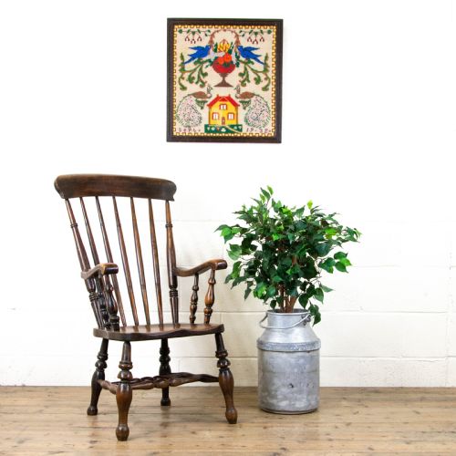 fig 1. Antique Spindle Back Windsor Armchair