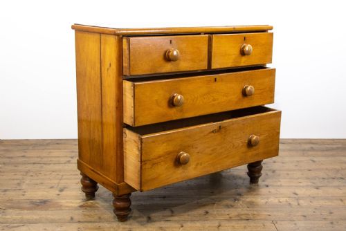 fig 1. Victorian Antique Pine Chest of Drawers