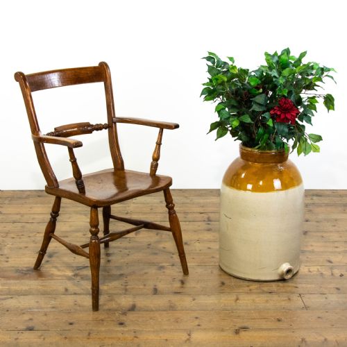 fig 1. Antique Beech and Elm Windsor Armchair