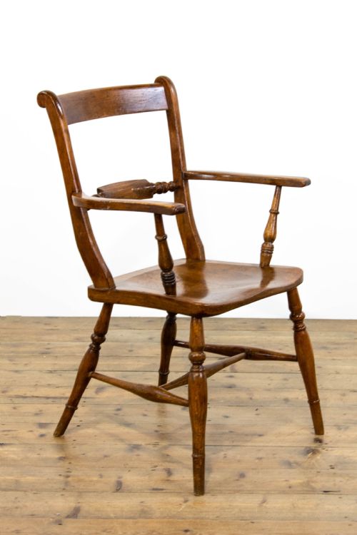 fig 2. Antique Beech and Elm Windsor Armchair