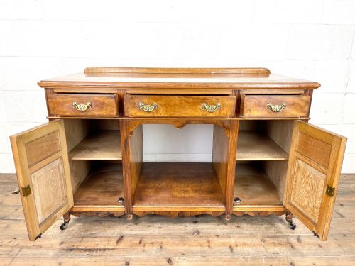 fig 2. Antique Victorian Pine and Walnut Sideboard