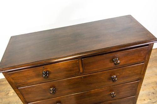 fig 2. Large Antique Mahogany Chest of Drawers
