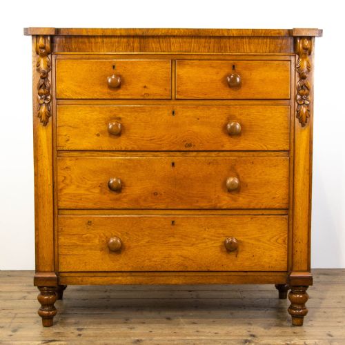 Victorian Antique Oak Chest of Drawers