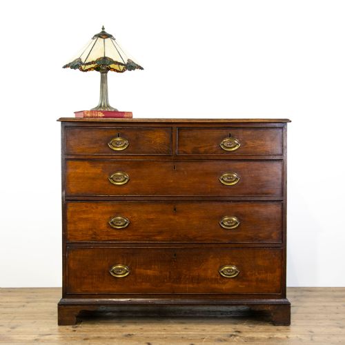 fig 1. Antique Georgian Oak Chest of Drawers