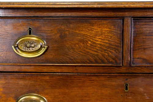 fig 2. Antique Georgian Oak Chest of Drawers
