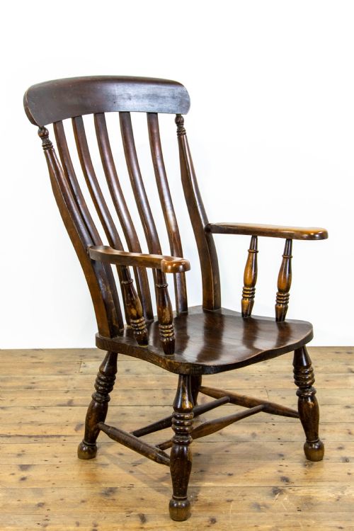 Antique Elm Windsor Armchair