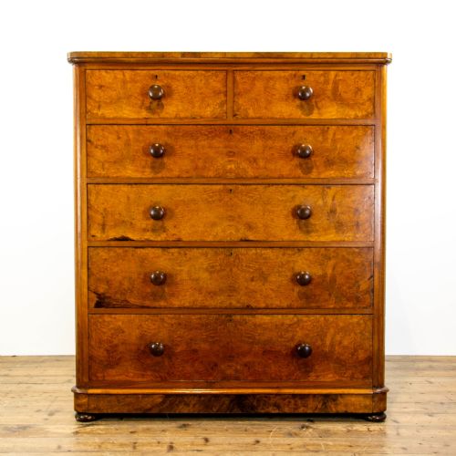 Large Victorian Walnut Chest of Drawers