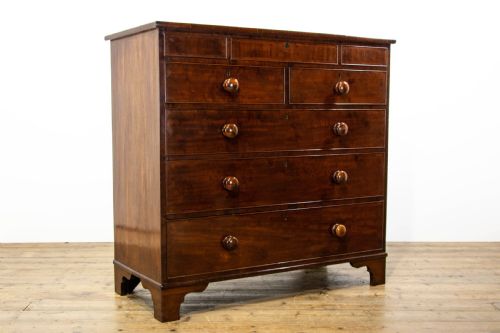 fig 1. Antique Mahogany Chest of Drawers
