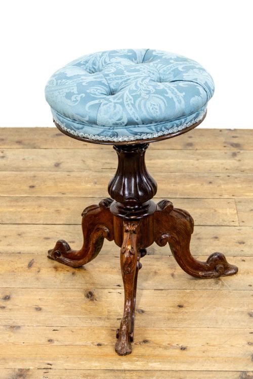 Victorian Rise and Fall Piano Stool