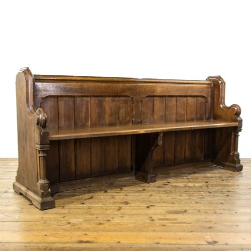 19th Century Antique Oak Pew